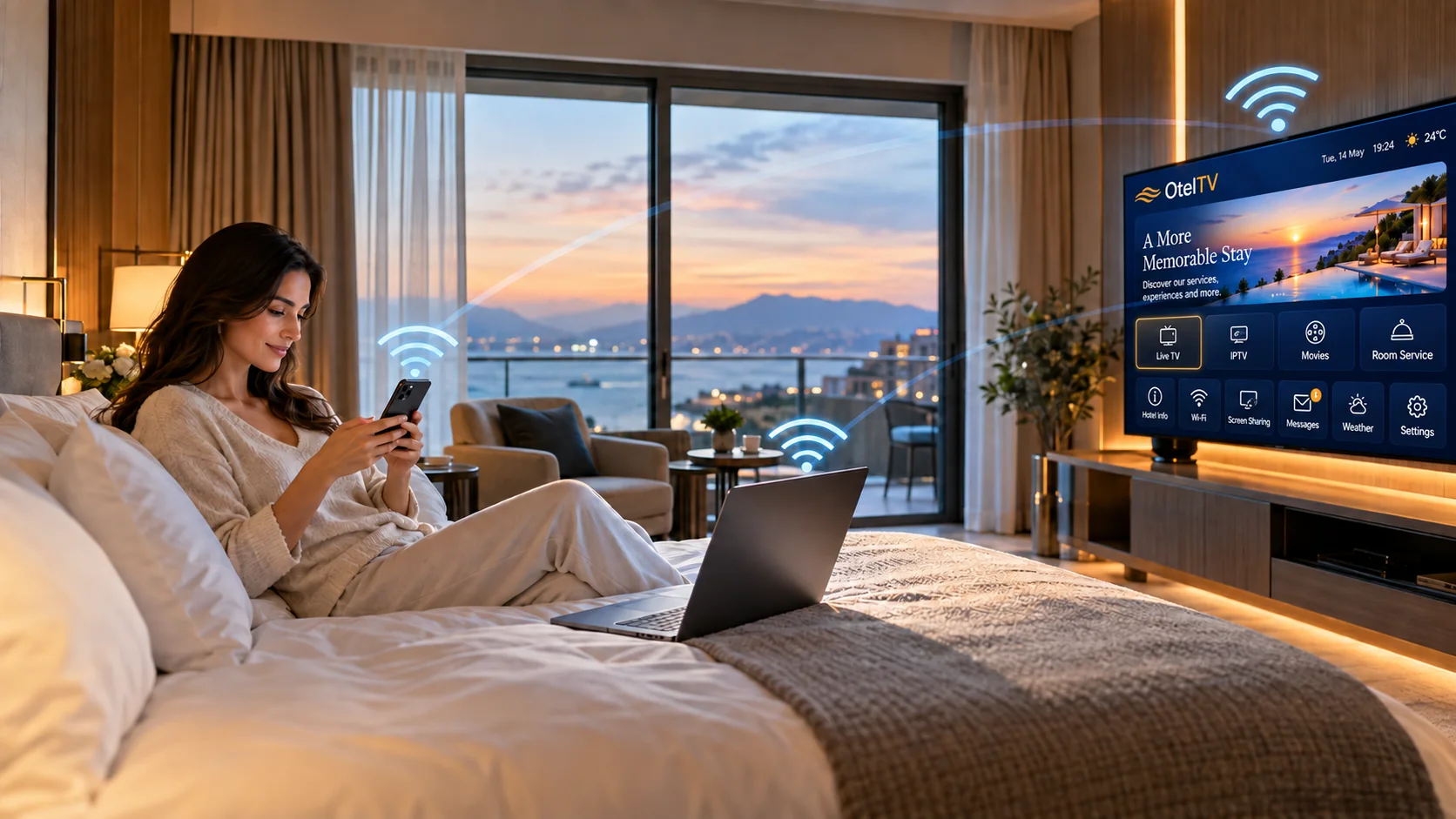 Misafir Wi‑Fi OtelTV çözümü