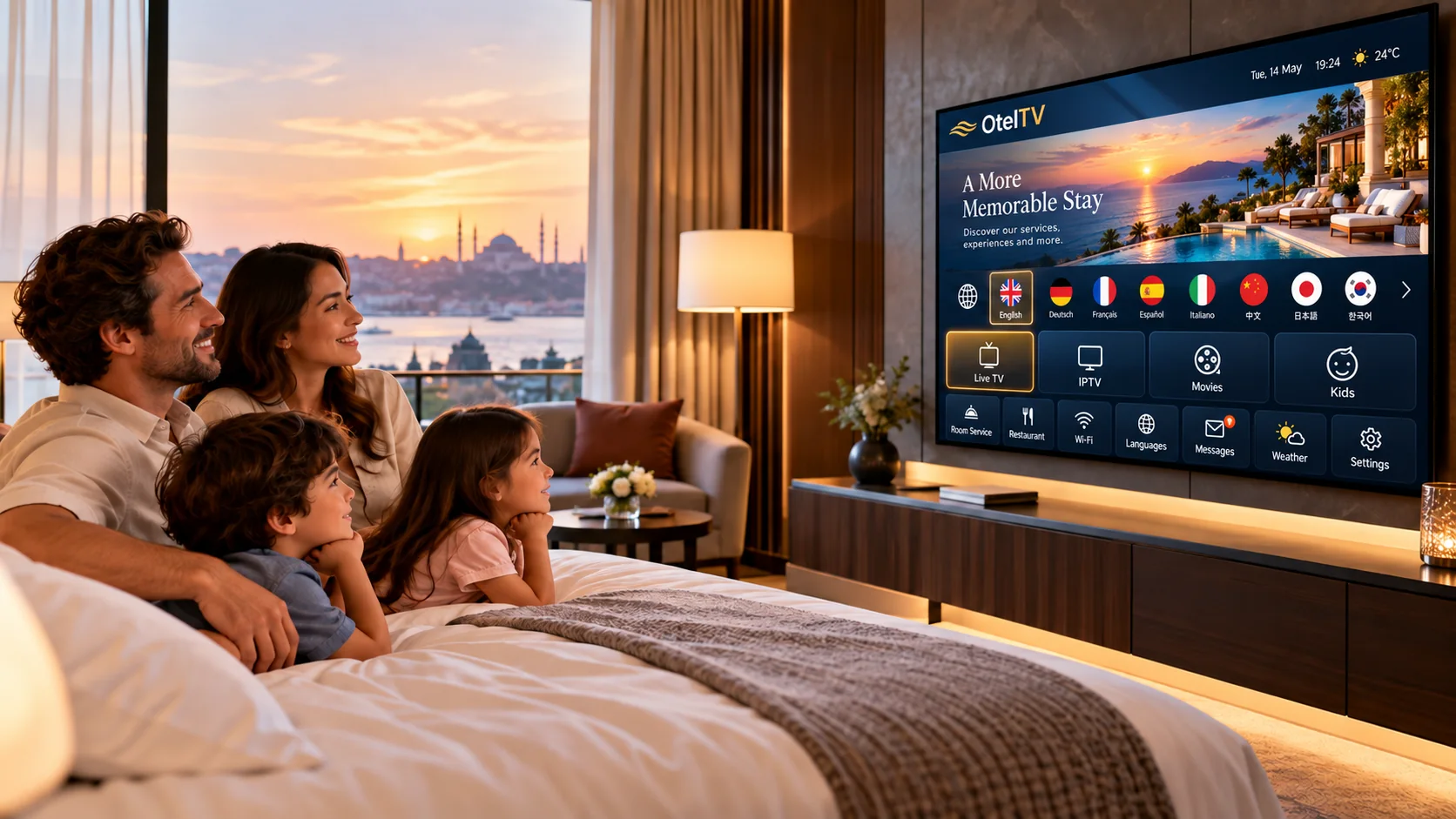 Çok Dilli Arayüz OtelTV çözümü