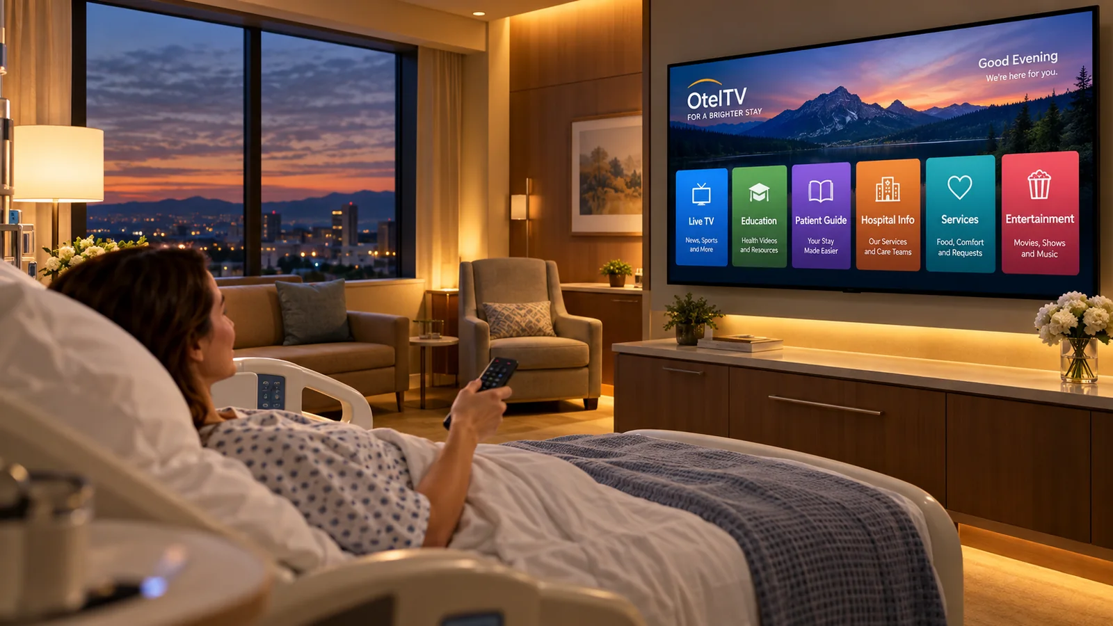 OtelTV hastane hasta odası çözümü - 2